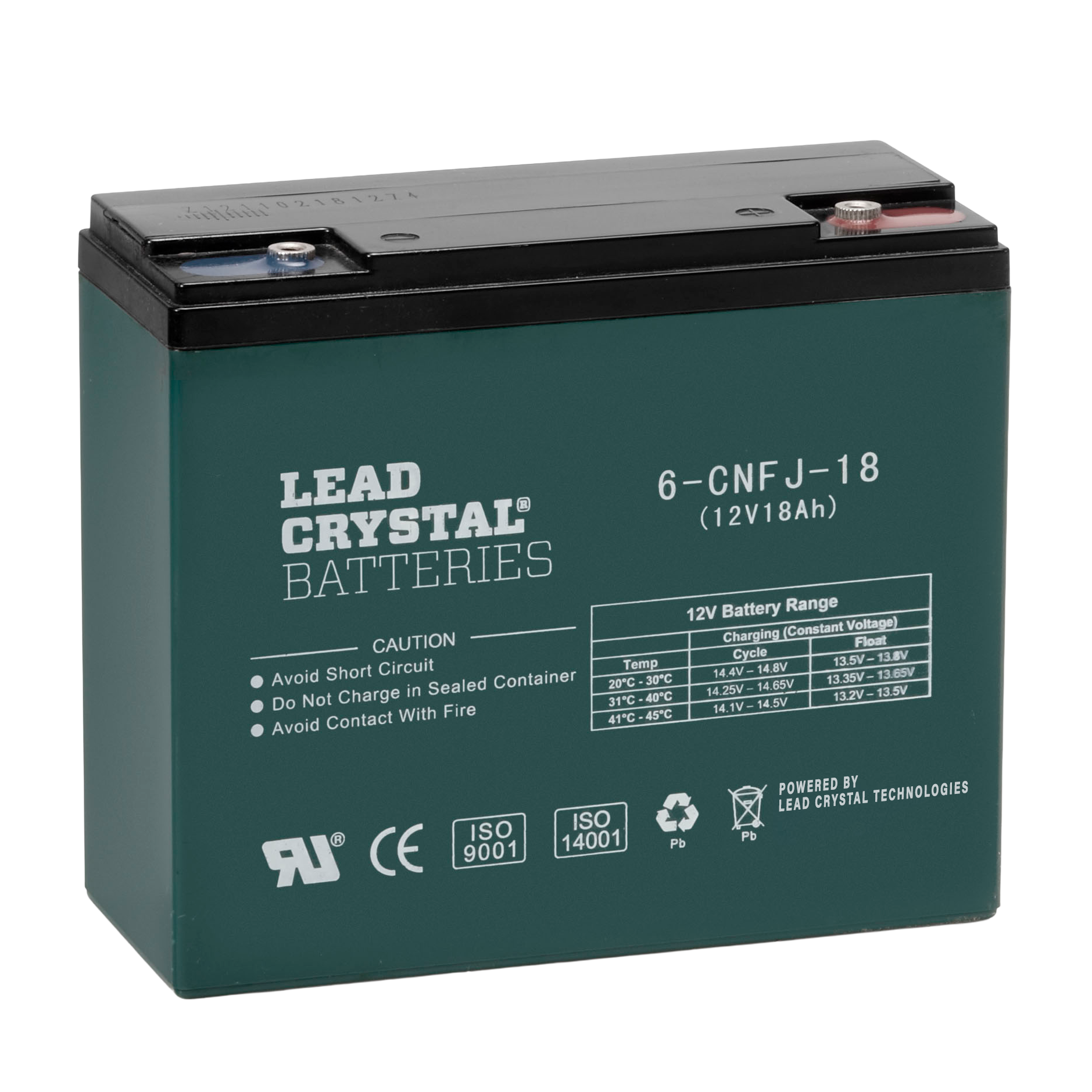 Lead Crystal Battery 12V 18Ah