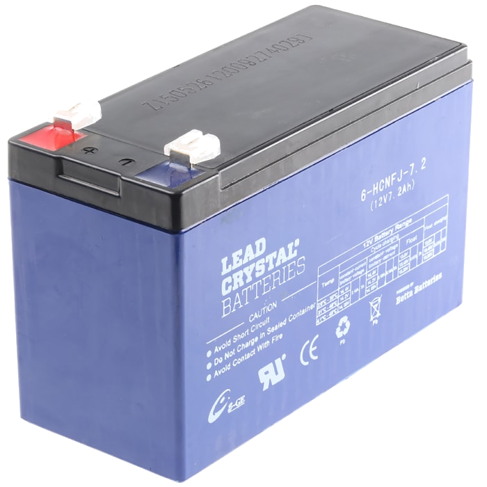 Lead Crystal Battery 12V 7.2Ah High-Cycle